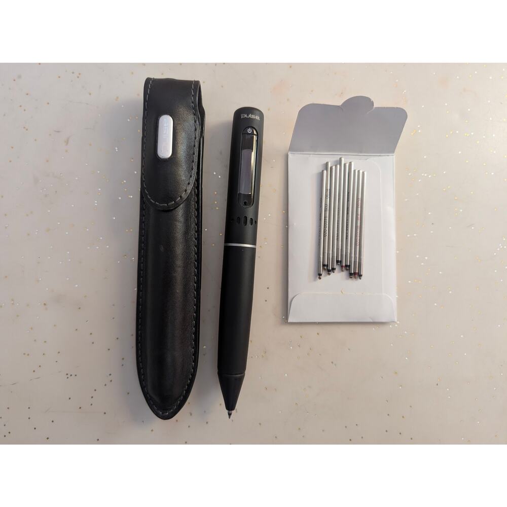 Livescribe Pulse Smartpen 4GB w/ Case Ink Cartridge Refills - For Parts Only